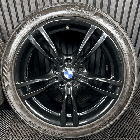 18" Bmw 3 Series 400 M Sport Black F30 F31 F32 F36 4 Alloy Tyres Wheels Genuine
