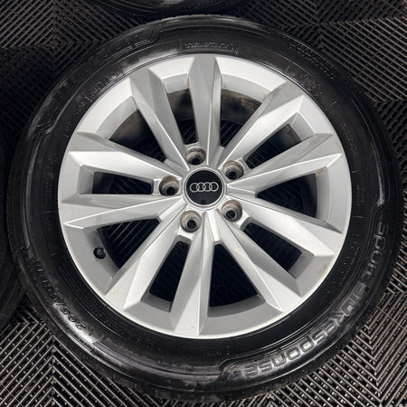 16'' Audi A3 Silver Multispoke Alloy Wheels Alloys Tyres 8Y0601025 Genuine