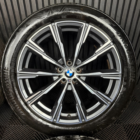 20'' GENUINE BMW X5 X6 G05 G06 740M SPORT ALLOYS WHEELS ALLOYS TYRES