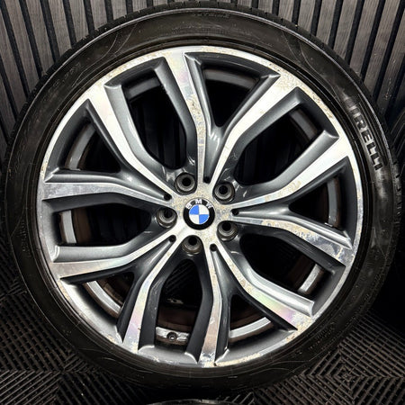 19'' BMW X1 511 F48 Grey DC Alloy Wheels Tyres 6851785 Genuine