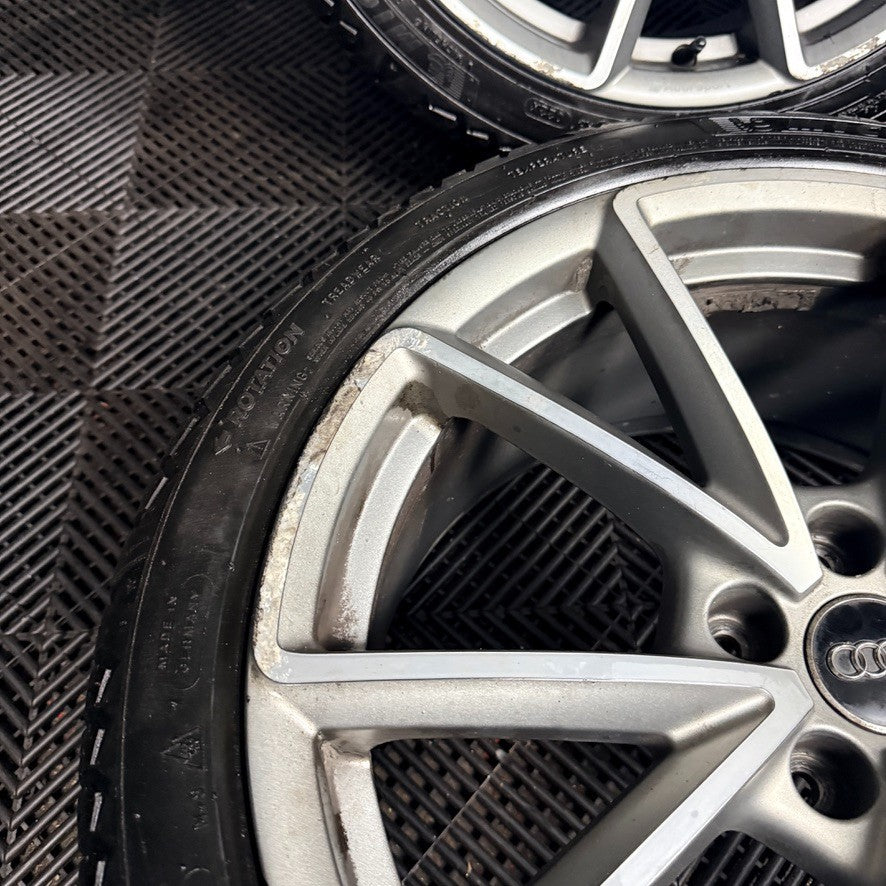 19'' Audi A4 S Line Grey DC B8 B9 Alloy Wheels Alloys Tyres 8W0601025BD Genuine