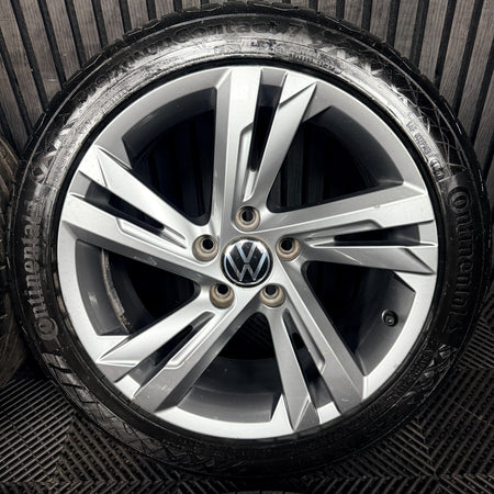 17'' VW Golf Valencia MK8 MK7 MK6 R Line Wheels Tyres Alloys 5H0601025AF Genuine