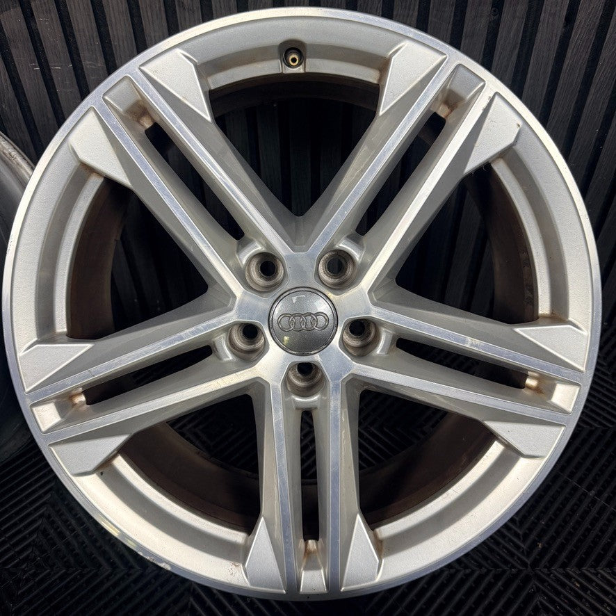 19'' Audi Q5 5 Double Spoke S Line Alloy Wheels 5X112 80A601025G Genuine