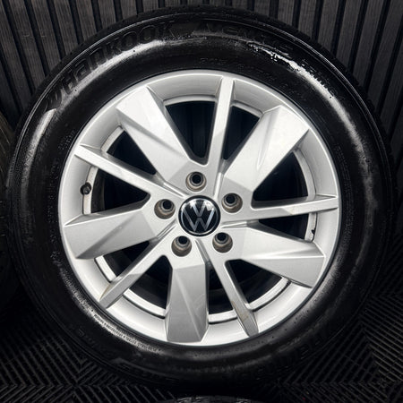 16'' VW Caddy Mk5 Vienna Silver Alloys Wheels Tyres 2K7601025 Genuine