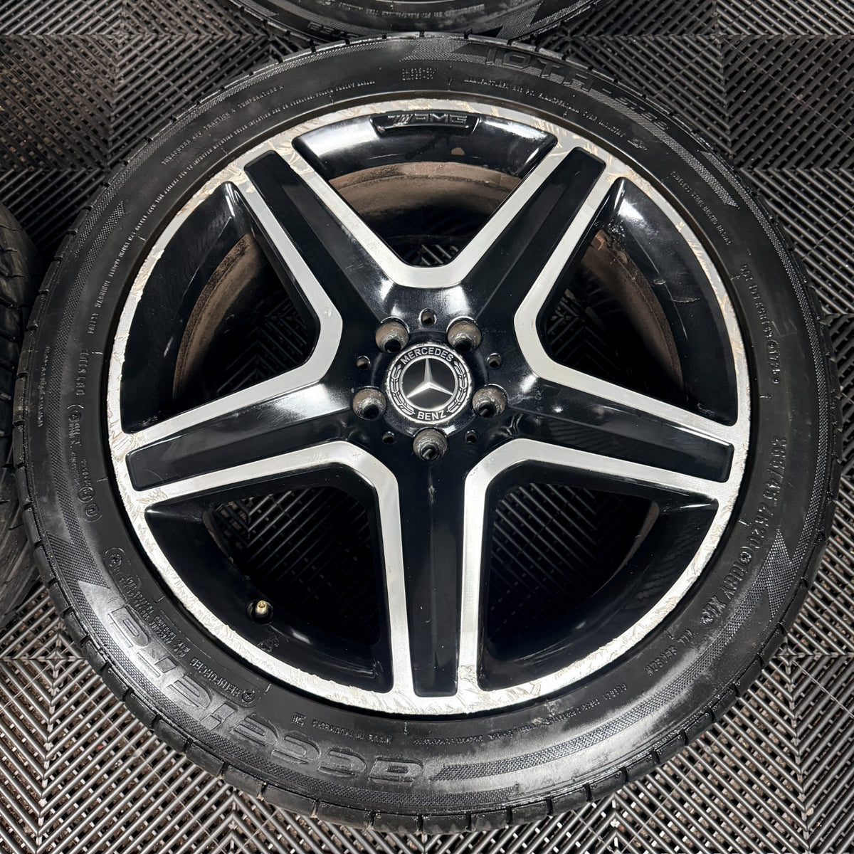 20” Mercedes AMG ML GLE Black DC Alloy Wheels Tyres W166 Genuine A1664012002