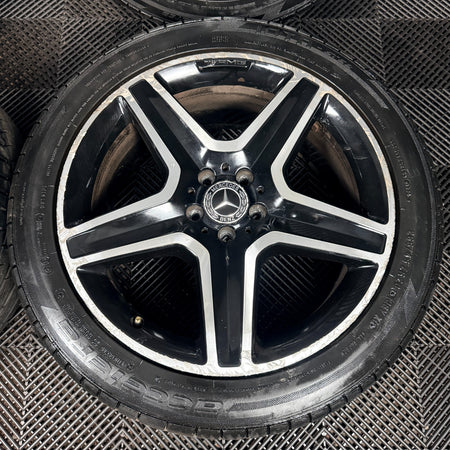20” Mercedes AMG ML GLE Black DC Alloy Wheels Tyres W166 Genuine A1664012002