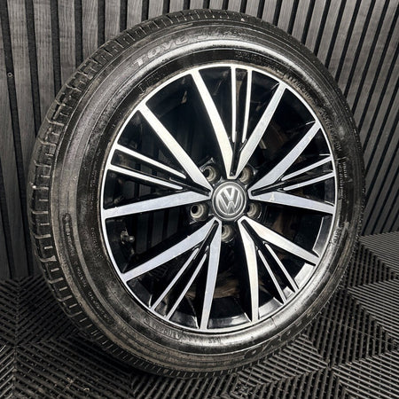 1X 16'' Genuine VW Golf MK7.5 MK7 Linas Alloy Wheel Tyre Gt Single 5G0601025CD
