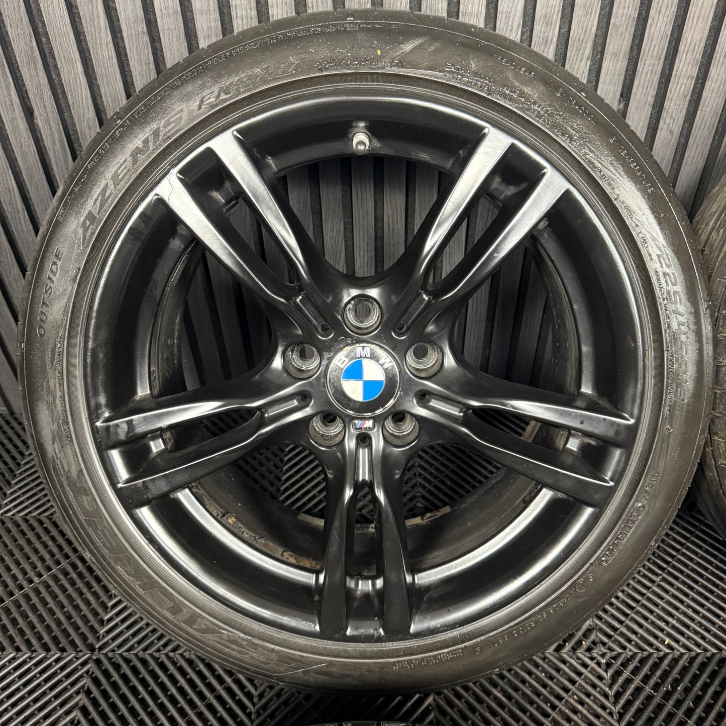 18" GENUINE BMW 3 SERIES 400 M SPORT BLACK F30 F31 F32 E90 ALLOY WHEELS TYRES