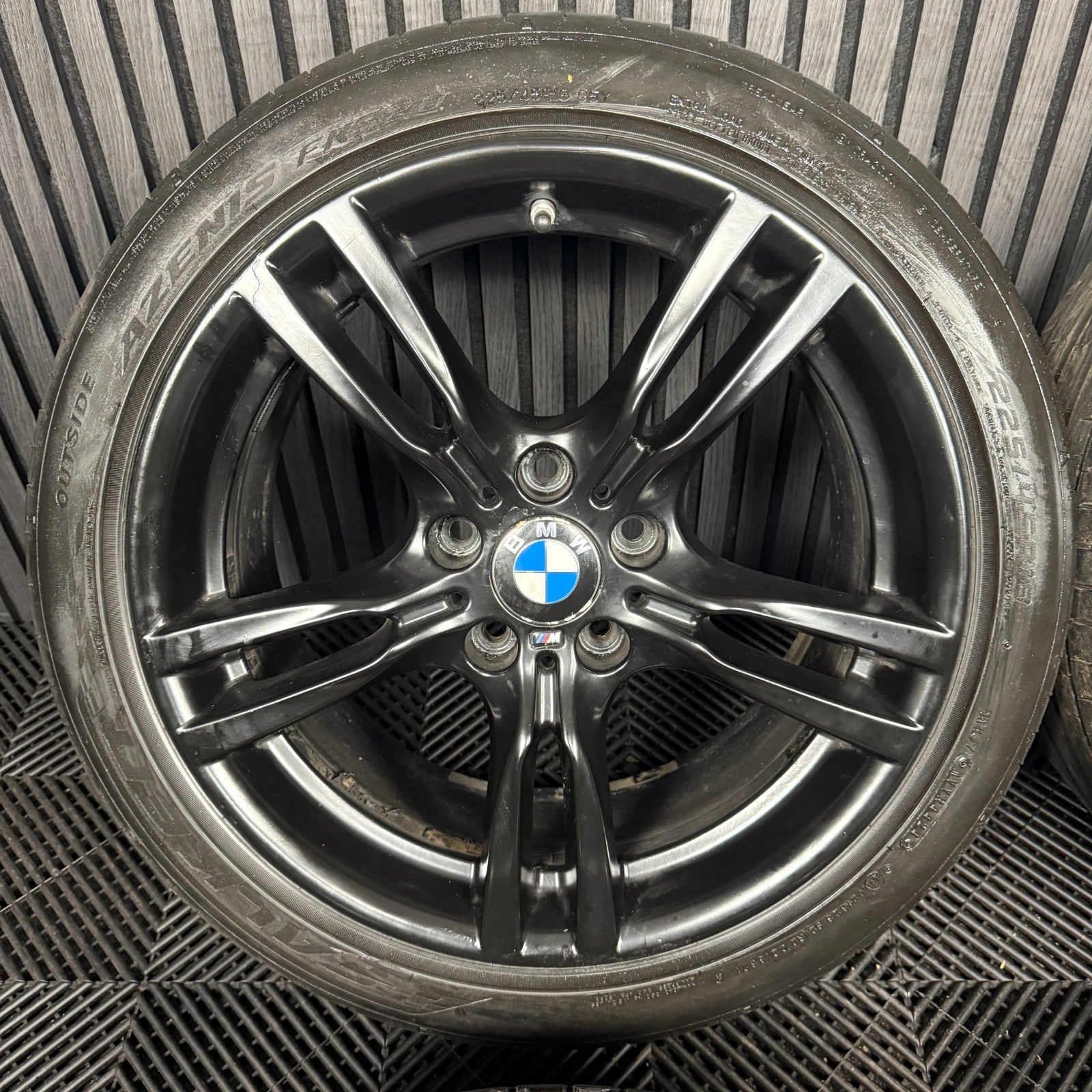 18" GENUINE BMW 3 SERIES 400 M SPORT BLACK F30 F31 F32 E90 ALLOY WHEELS TYRES