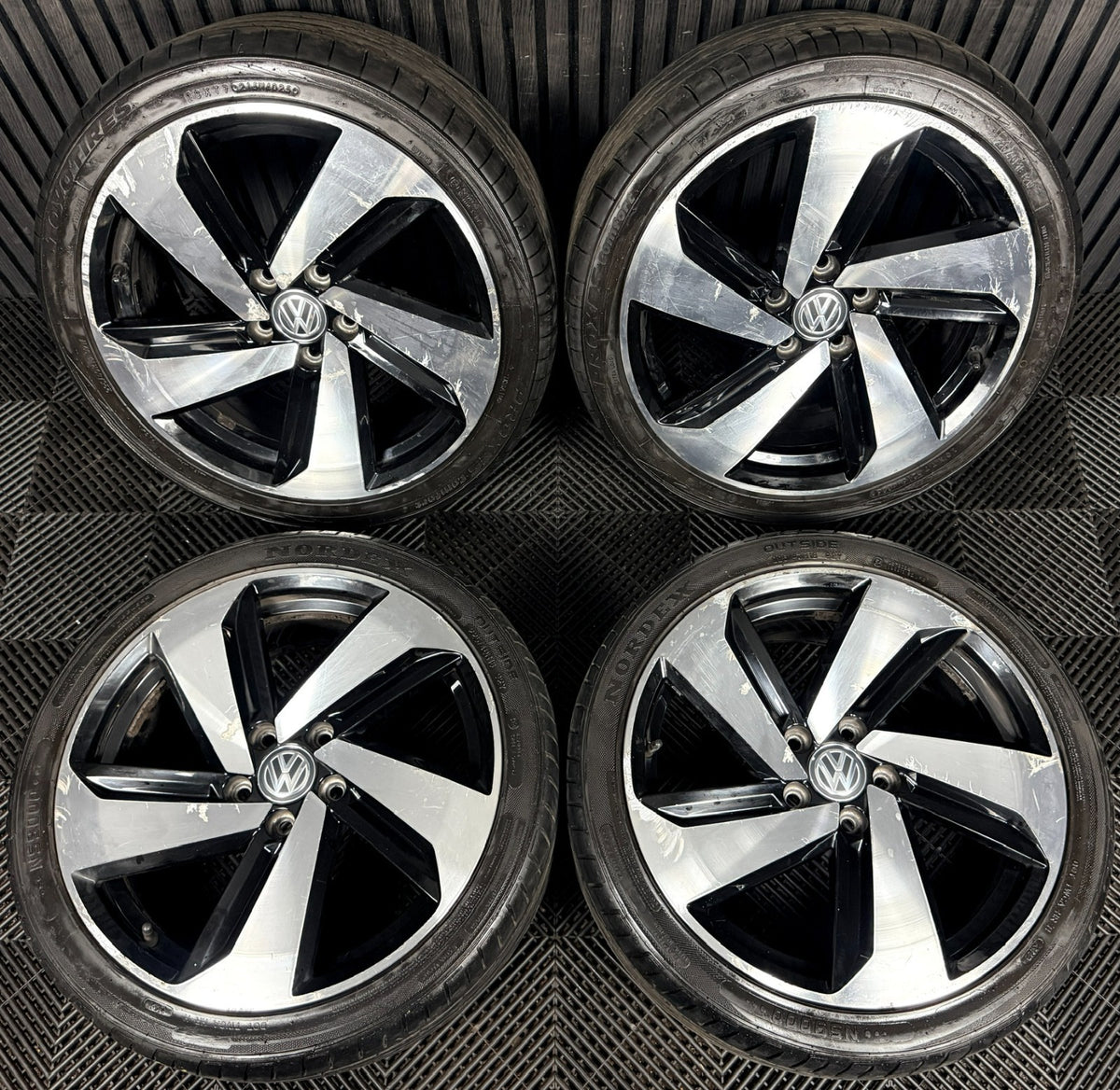 18" VW Golf GTI Mk7 GT GTD Milton Keynes Wheels Tyre Alloy 5G0601025CN Genuine