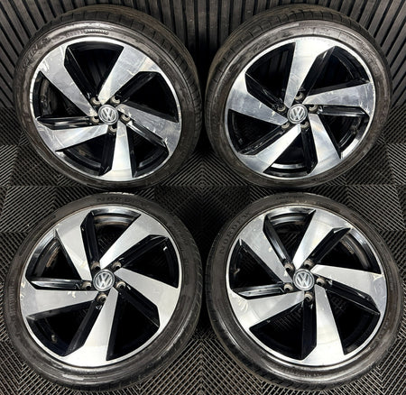 18" VW Golf GTI Mk7 GT GTD Milton Keynes Wheels Tyre Alloy 5G0601025CN Genuine