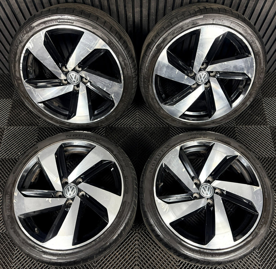 18" VW Golf GTI Mk7 GT GTD Milton Keynes Wheels Tyre Alloy 5G0601025CN Genuine