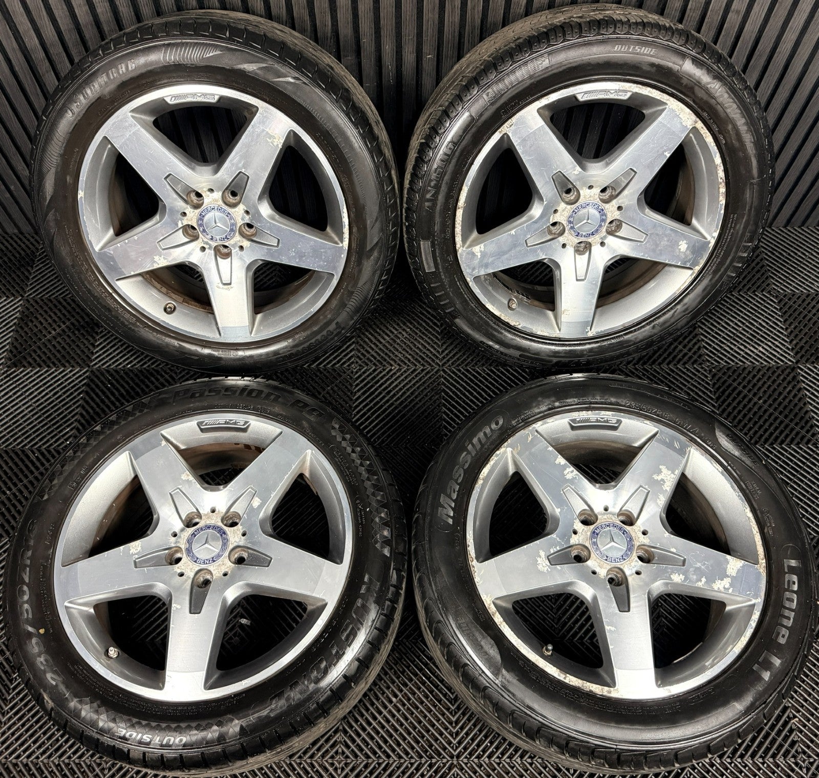 18'' AMG Mercedes GLA Silver 5 Spoke Wheels Tyres Alloys A1564010500 Genuine