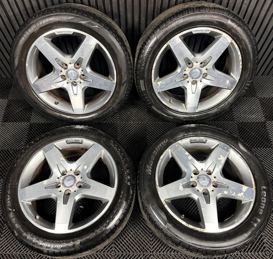 18'' AMG Mercedes GLA Silver 5 Spoke Wheels Tyres Alloys A1564010500 Genuine