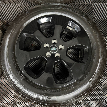 20'' GENUINE LAND ROVER DEFENDER 6 SPOKE BLACK 6011 ALLOY WHEELS TYRES ALLOYS
