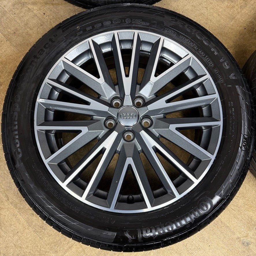 19'' GENUINE AUDI Q3 S LINE MULTISPOKE DC ALLOY WHEELS TYRE ALLOYS 83A601025L