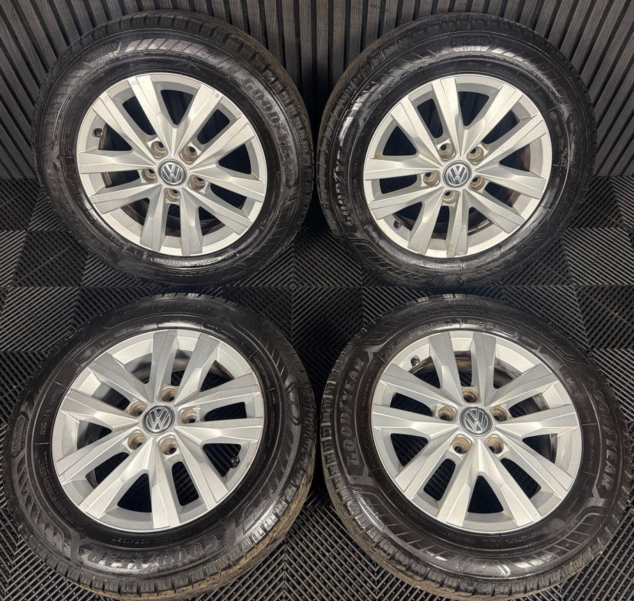 16'' GENUINE VW TRANSPORTER T6 T6.1 T5 CARAVELLE CLAYTON ALLOY WHEELS TYRES