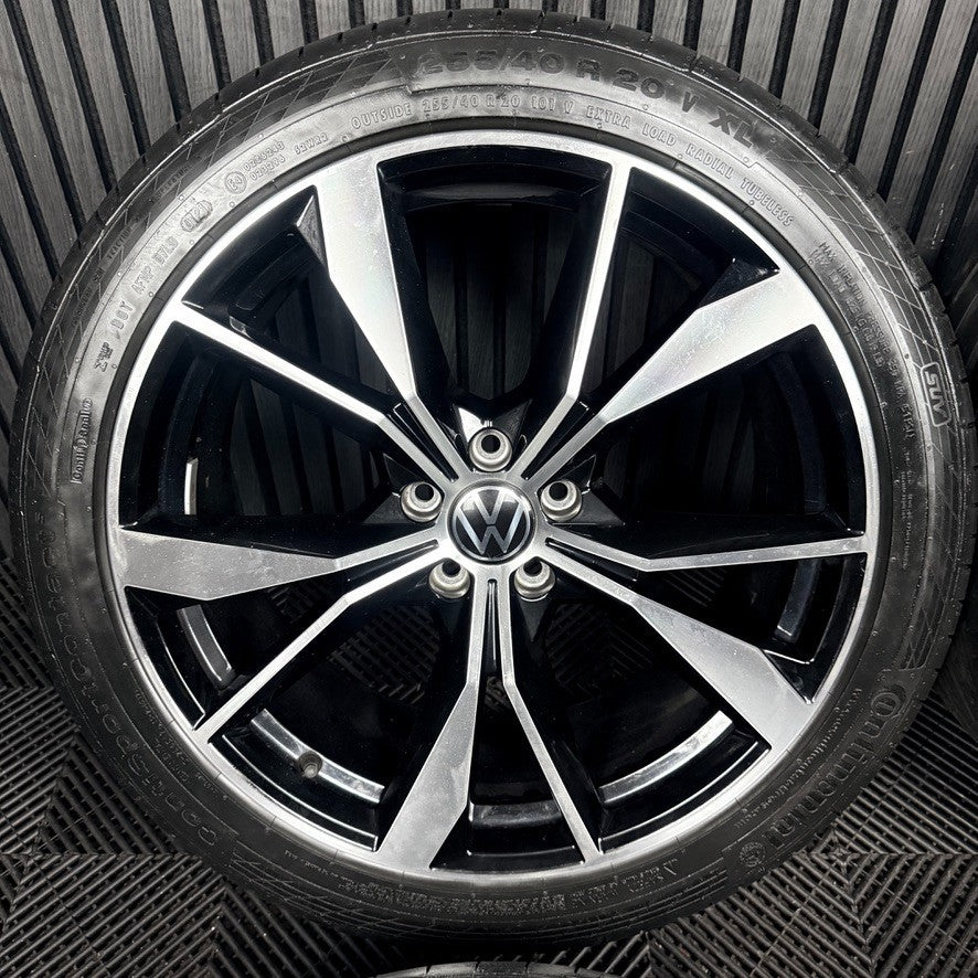 20'' VW Tiguan R Line Misano Alloy Wheels Tyres Alloys 5NA601025AH Genuine