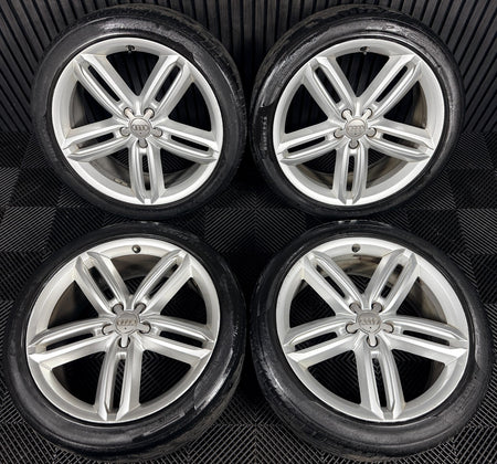 20'' GENUINE AUDI A6 C7 4G ALLROAD S LINE ALLOYS WHEELS TYRES 4G9601025G