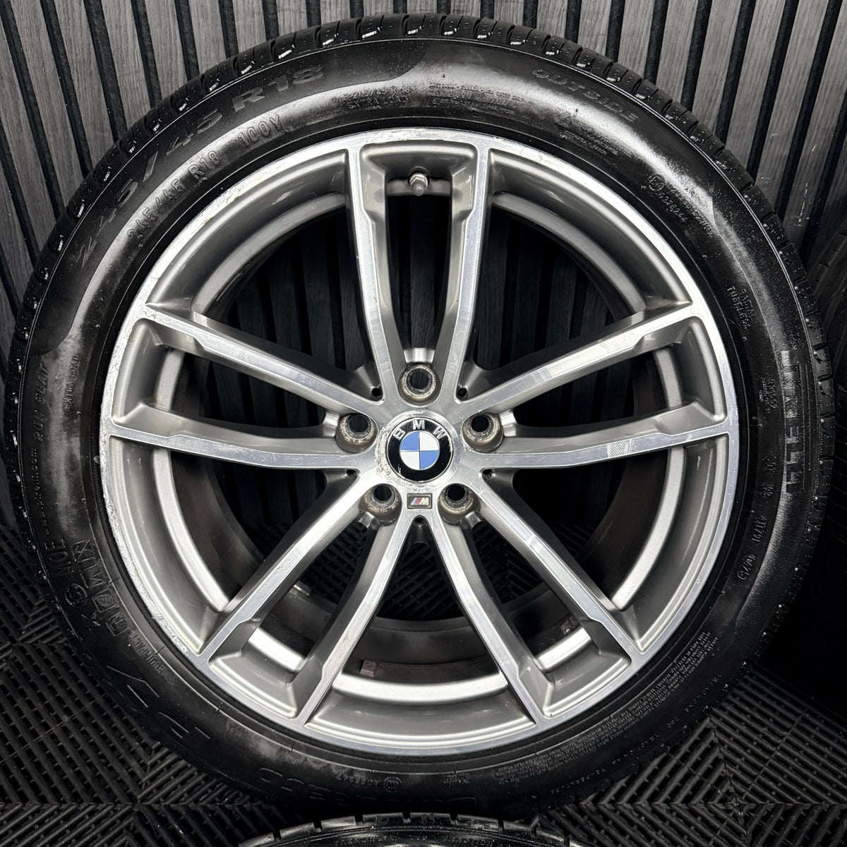 18'' BMW 5 Series 4 662 Grey DC M Sport G30 G31 Wheels Tyres Alloys Genuine