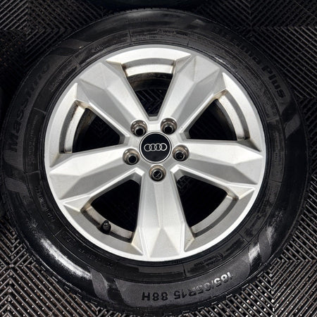 15'' Audi A1 5 Spoke Alloy Wheels Alloys Tyres 82A601025 Genuine