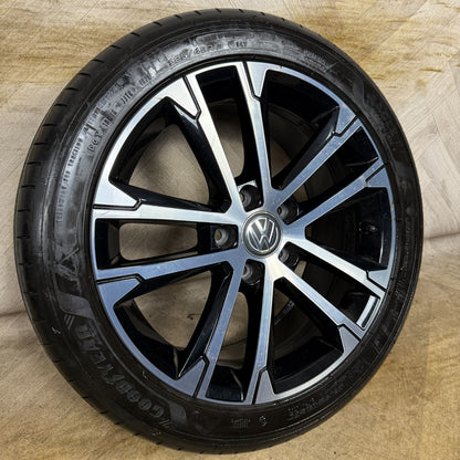 1X 17'' GENUINE VW GOLF GT SINGAPORE GTD GTI MK7 ALLOY WHEEL TYRE 5G0601025AK