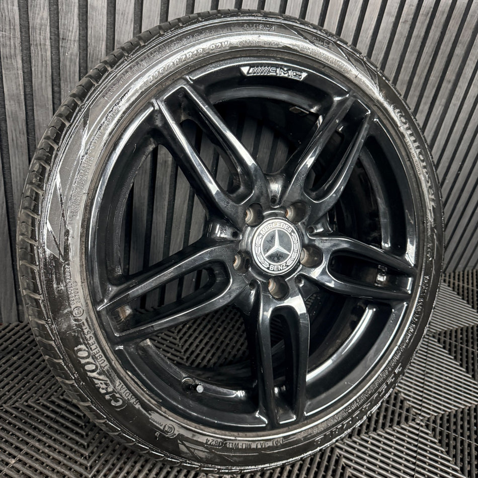 1X 18'' Mercedes AMG A Class CLA Black W176 Alloy Wheel Tyre A1764010700 Genuine