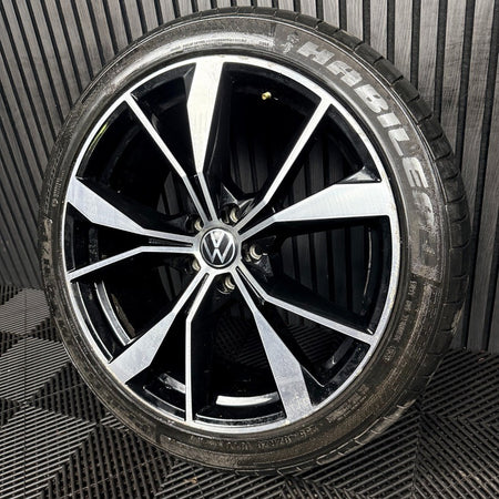 1X 20'' VW Tiguan Misano R Line 5NA601025AH Black DC Alloy Tyre Wheel Genuine