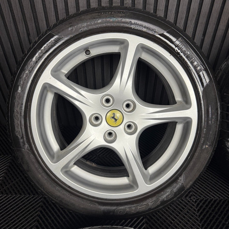 19" 18'' GENUINE FERRARI 612 SCAGLIETTI ALLOY WHEELS TYRES 194187 194186