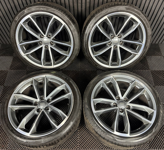 19'' GENUINE AUDI A5 S LINE S5 ALLOY WHEELS ALLOYS TYRES 8W0601025DF