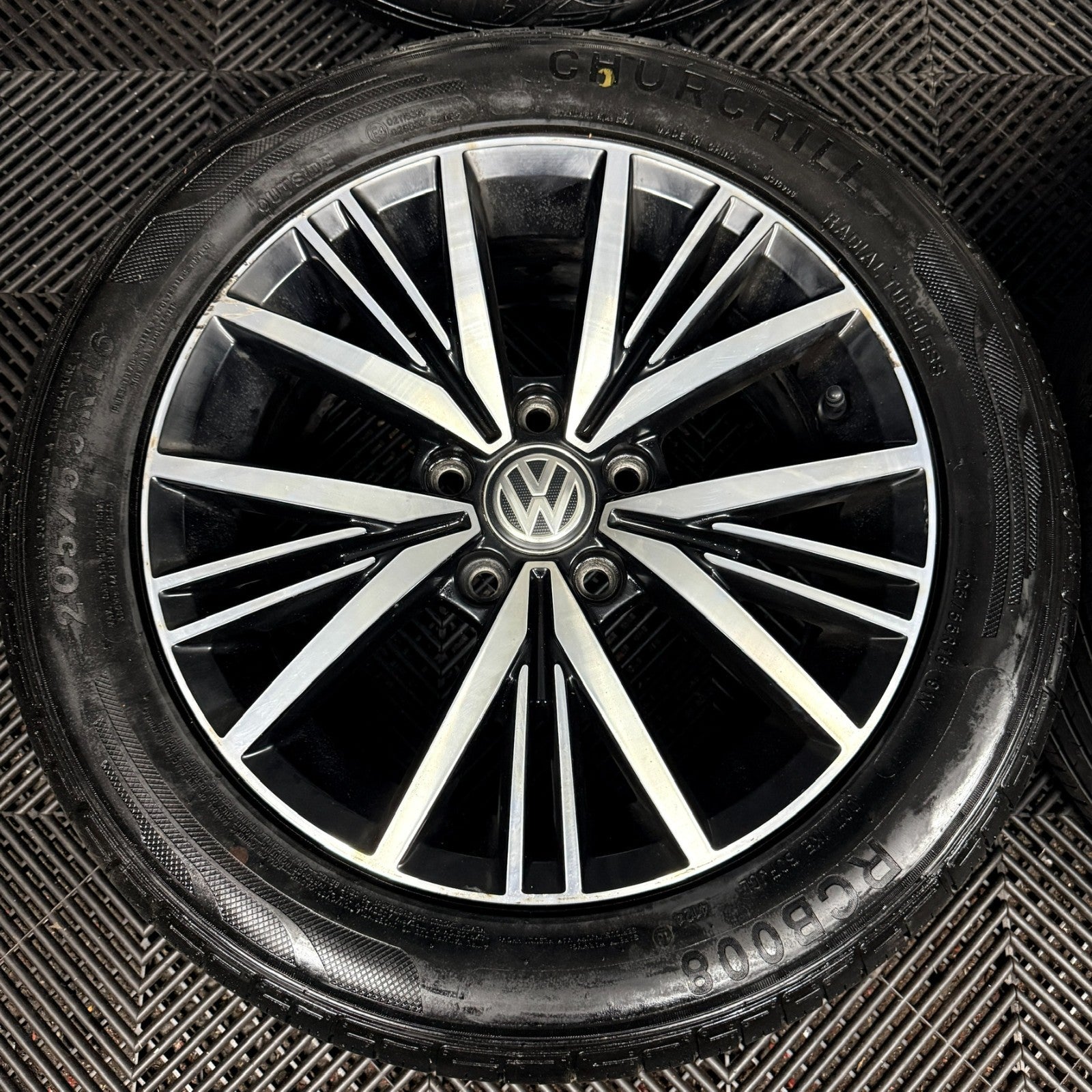 16'' VW Golf Mk7 Linas Mk8 Mk6 Alloy Wheels Tyres Alloys 5G0601025CD Genuine