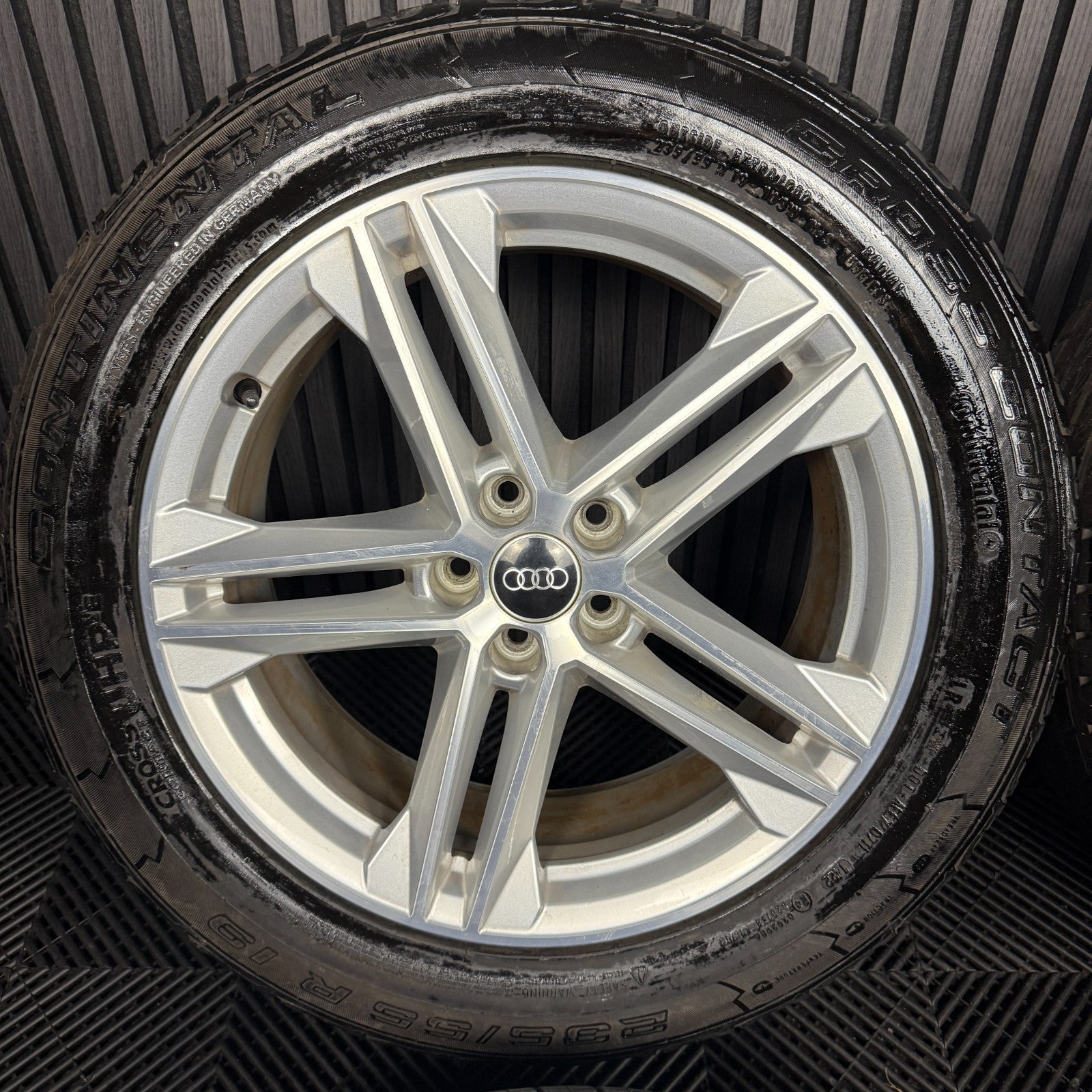 19'' GENUINE AUDI Q5 5 DOUBLE SPOKE S LINE ALLOY WHEELS TYRES 5X112  80A601025G