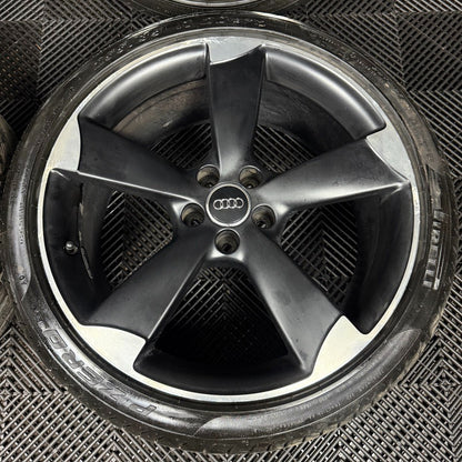 20'' GENUINE AUDI RSQ3 Q3 S LINE 5 SPOKE ROTORS WHEELS TYRE ALLOYS 8U0601025L