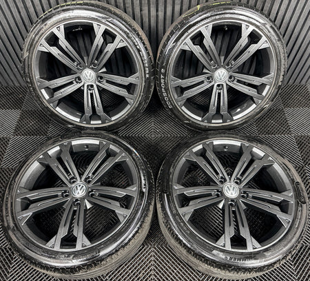 18" VW Golf Seville Grey GTD GT Mk7 Alloy Wheel Tyres 5G0601025CM Genuine