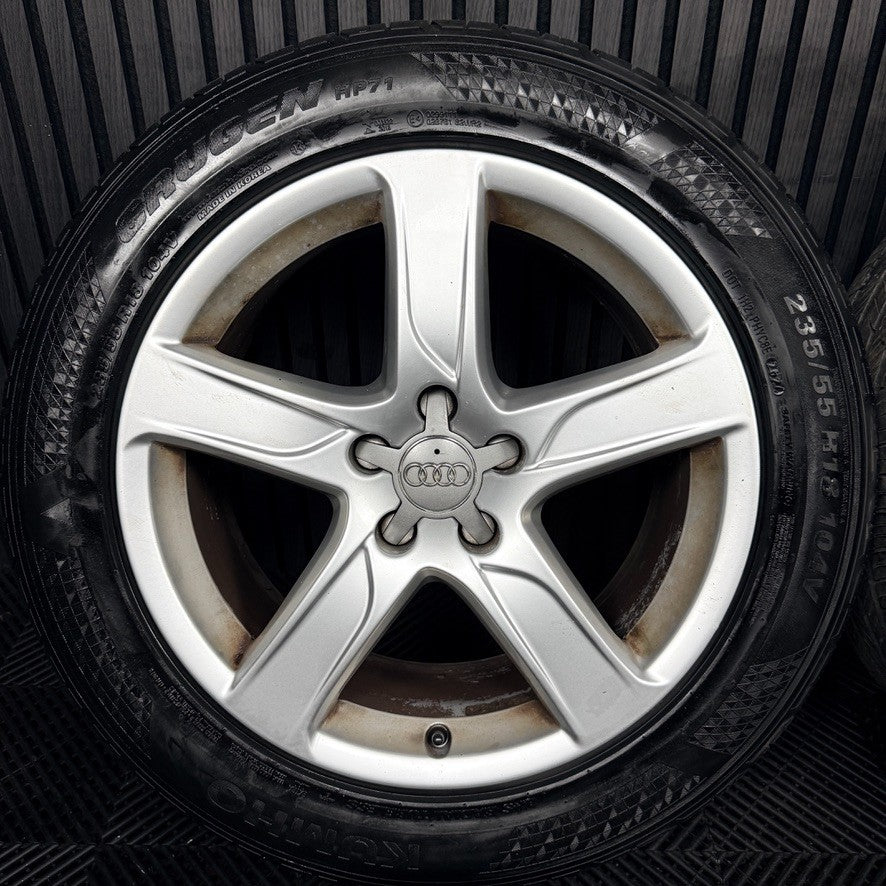 18'' Audi A6 C7 4G Allroad 5 Spoke Alloys Wheels Tyres 4G9601025E Genuine