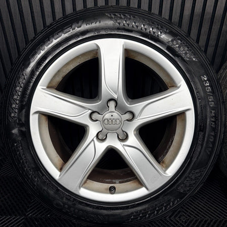 18'' Audi A6 C7 4G Allroad 5 Spoke Alloys Wheels Tyres 4G9601025E Genuine