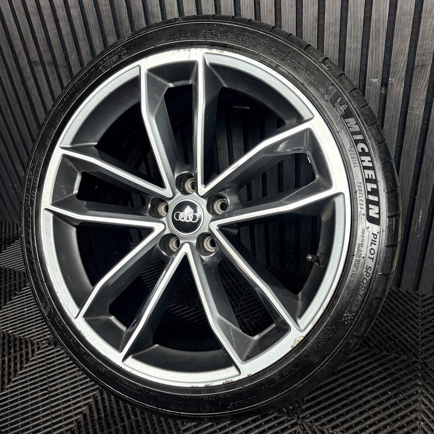 1X 19'' Audi A5 S5 S Line 5 Double Spoke Alloy Wheel Spare 8W0601025DF Genuine
