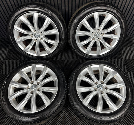 18" VW T-Roc Grange Hill Silver Alloy Wheels Tyres Alloys 2GA601025D Genuine