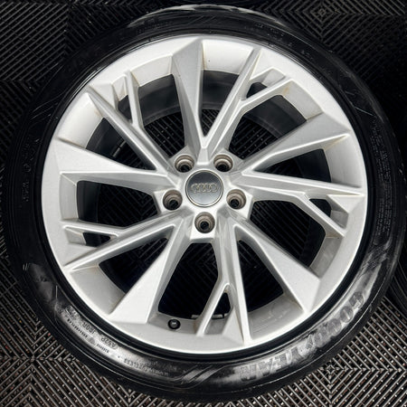 18" Audi A5 Silver Multispoke Alloy Wheels Alloys Tyres 8W0601025FM Genuine