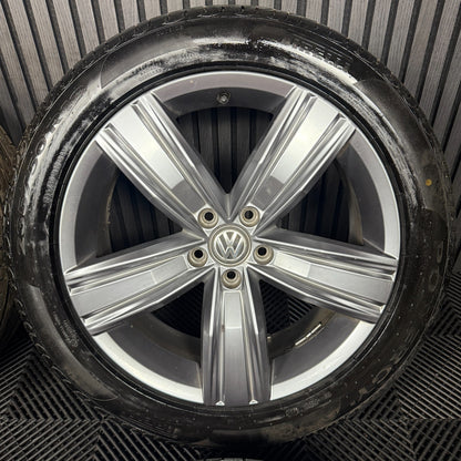 19'' GENUINE VW TIGUAN VICTORIA MK2 ALLOY WHEELS TYRES ALLOYS 5NA601025C