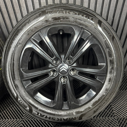 16'' GENUINE CITROEN BERLINGO BLACK ALLOY WHEELS ALLOYS TYRES 5X108