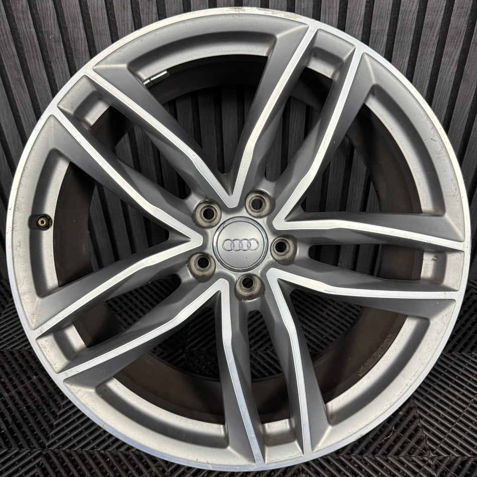 1X 20'' GENUINE AUDI A6 S LINE C7 8.5J ET43 BLACK EDITION WHEEL ALLOY 4G9601025N