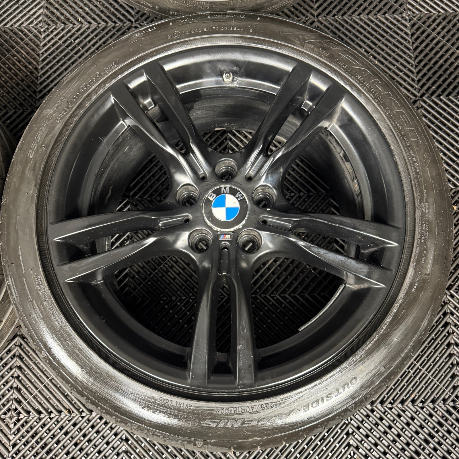 18" GENUINE BMW 3 SERIES 400 M SPORT BLACK F30 F31 F32 E90 ALLOY WHEELS TYRES