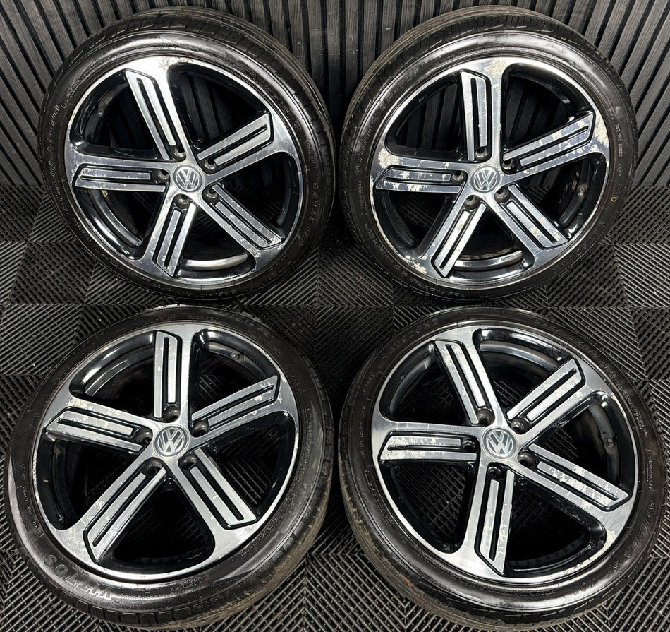 18" VW Golf R GTI Mk7 GT GTD Cadiz Wheels Tyre Alloy 5G0601025DQ Genuine