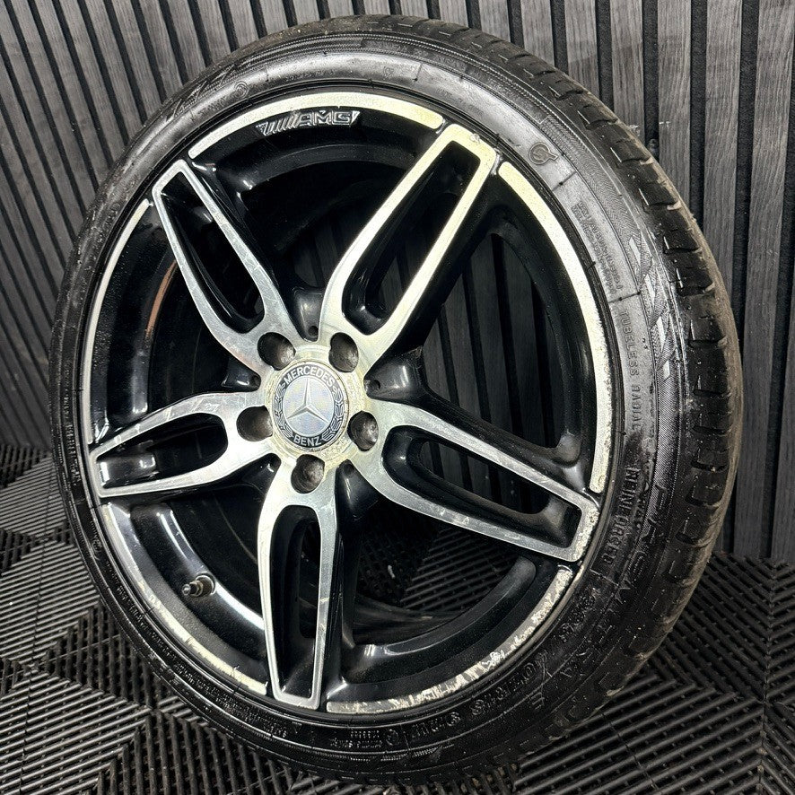 1X 18'' Mercedes AMG A Class CLA Black W176 Alloy Wheel Tyre A1764010700 Genuine