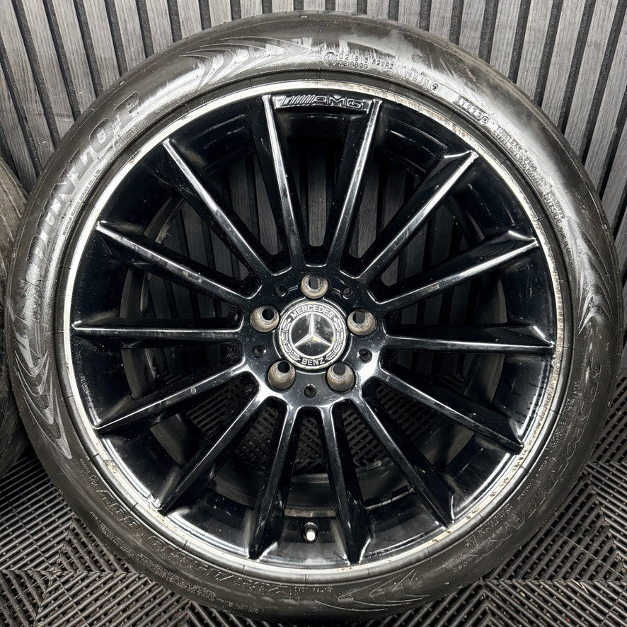 19'' AMG Mercedes GLA Black Multispoke Wheels Tyres Alloys A1564012800 Genuine