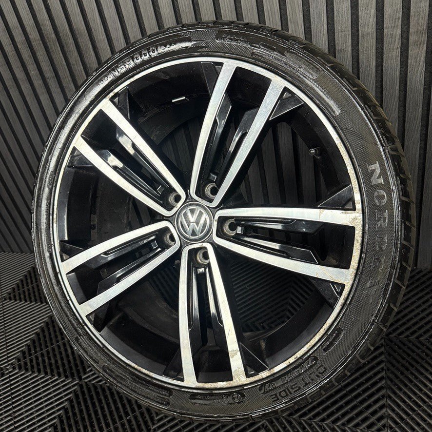 1X 18'' GENUINE VW GOLF GTD SEVILLE GT GTI MK7 ALLOY WHEEL TYRE 5G0601025CM