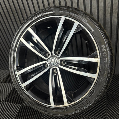 1X 18'' GENUINE VW GOLF GTD SEVILLE GT GTI MK7 ALLOY WHEEL TYRE 5G0601025CM