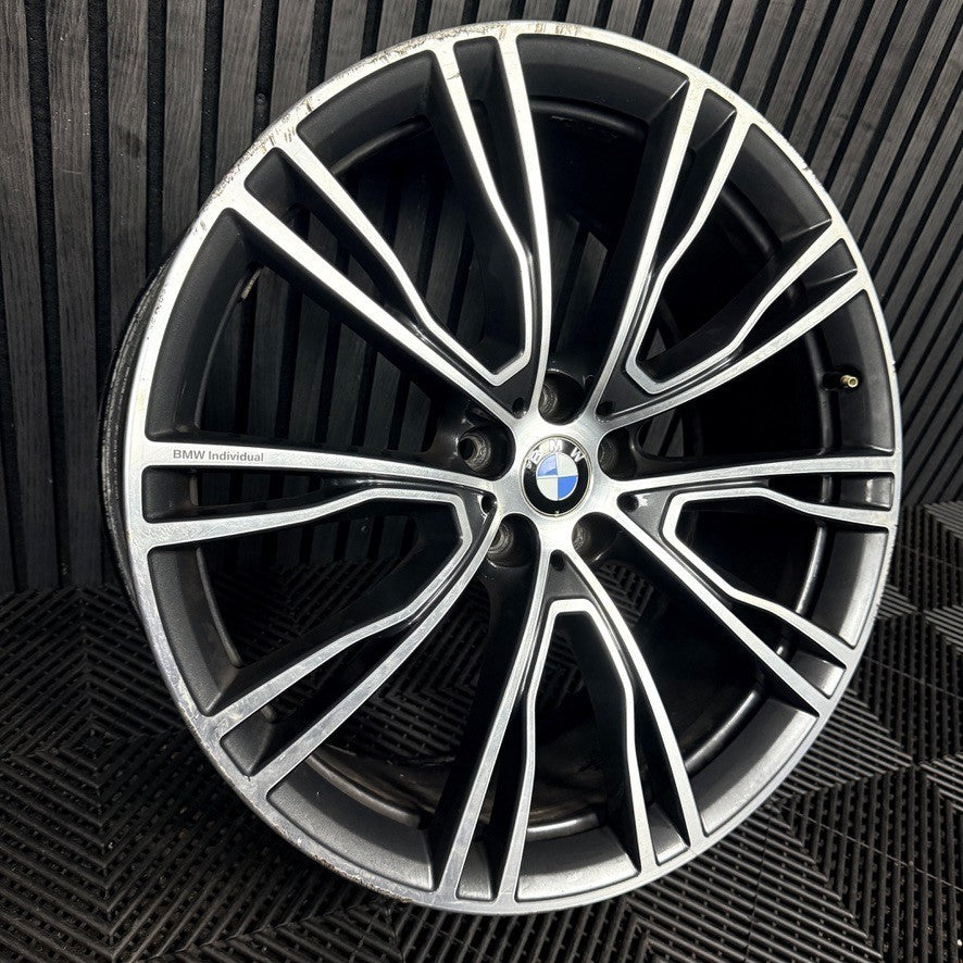 1X 21'' BMW X3 X4 G01 G02 726 M Sport Alloy Wheel Front 8043670 Genuine