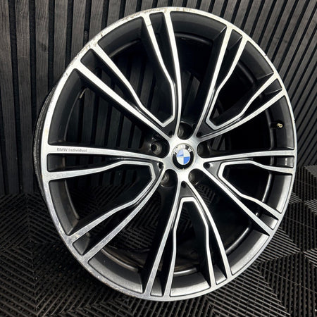 1X 21'' BMW X3 X4 G01 G02 726 M Sport Alloy Wheel Front 8043670 Genuine